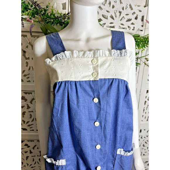 Vintage BECO Originals Women’s Prairie Midi House Dress Size Small USA - Picture 3 of 10